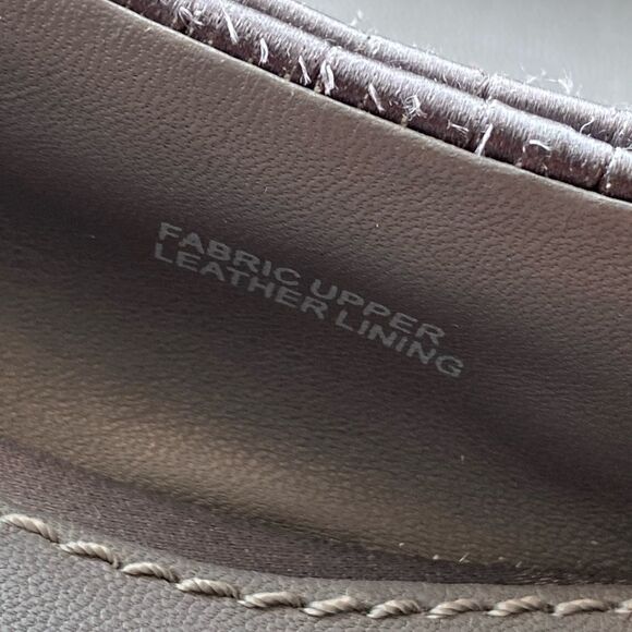 Vera Wang Lavender Ballet Flats Grey Rushed Fabric Size 7 Balletcore Nordstrom - Picture 6 of 12